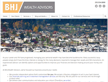 Tablet Screenshot of bhjadvisors.com